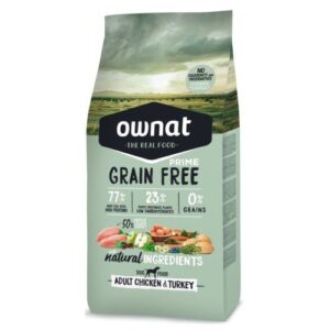 Pienso Ownat Grain Free Prime Adult pollo y pavo
