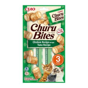 Churu Bocaditos Bites de Atún para gatos 3 sobres x 10gr