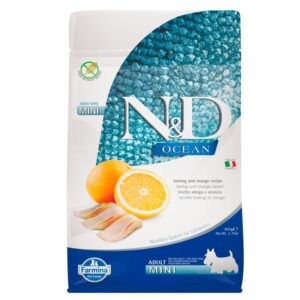 Farmina ND DOG Adult Mini Ocean con arenque y naranja 7 kg