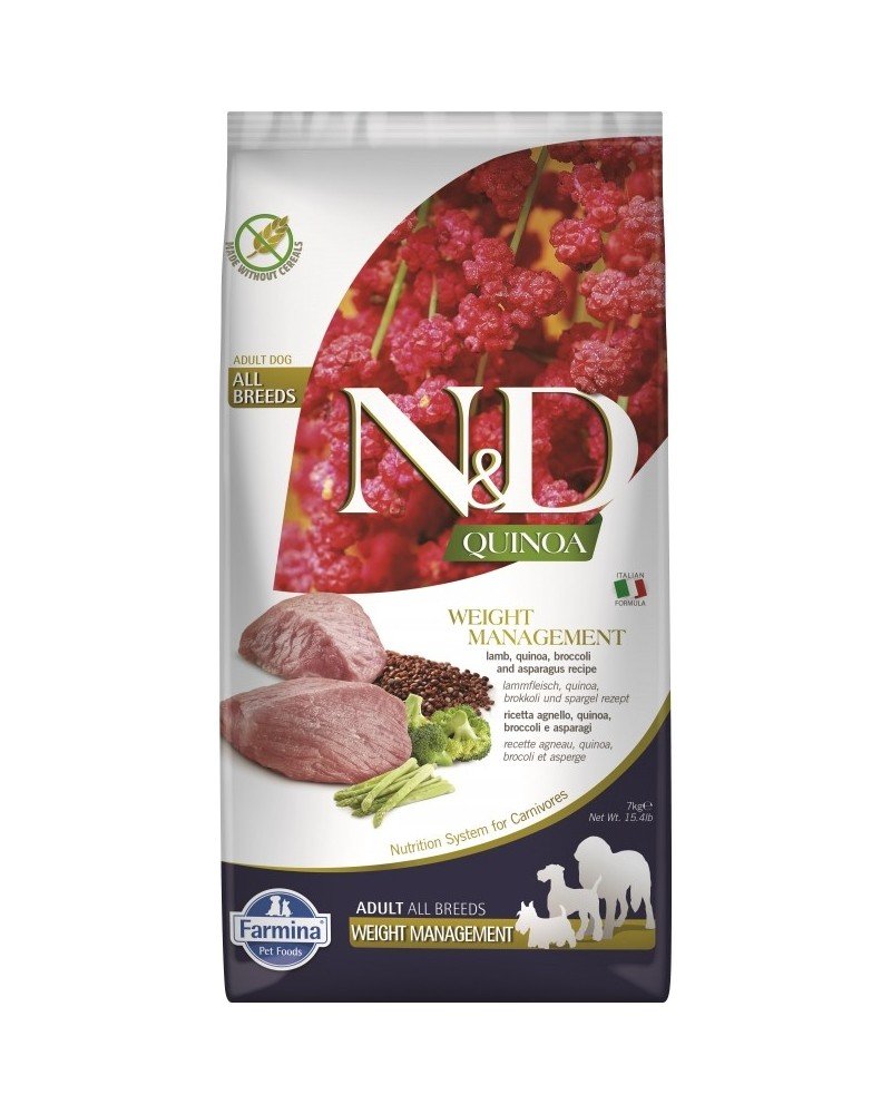 Farmina Quinoa Dog Weight Management con cordero 7 kg