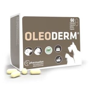 Farmadiet Oleoderm Suplemento para Problemas de Piel en Perros y Gatos 60 capsulas