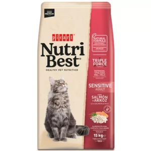 NutriBest Picart Cat Adult Sensitive Salmón & Rice 15kg