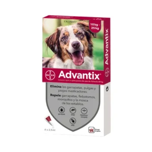 Advantix Perros medianos de 10 a 25 kg (4 pipetas)