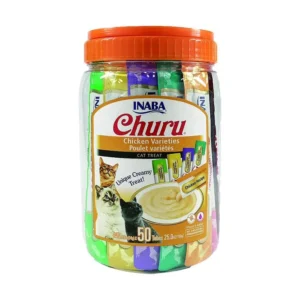 Churu Snack Cremoso Variedades de Pollo para gatos 50 sobres x 14gr